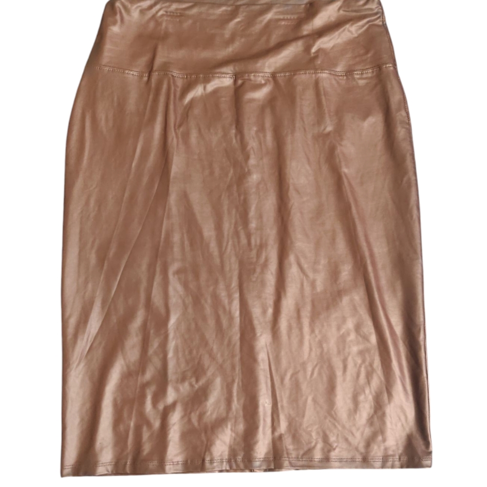 Bozzolo Gold Pencil Skirt Knee-Length Cocktail